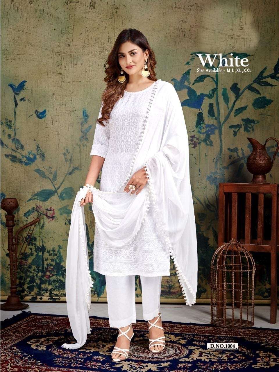 White By Poonam Designer 1001 To 1006 Series Beautiful Stylish Festive Suits Fancy Colorful Casual Wear & Ethnic Wear & Ready To Wear Pure Rayon Printed Dresses At Wholesale Price